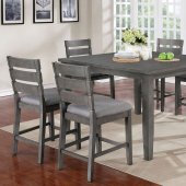 Viana 7Pc Counter Ht Dining Set CM3716PT in Gray w/Options