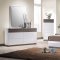 Sanremo A Bedroom in White & Walnut by J&M w/Optional Casegoods