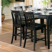 Pines Counter Height Dinette Set 5Pc Black 101038BLK w/Options