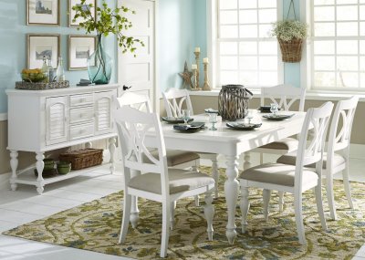 Summer House Dining Room 5Pc Set 607-CD in White by Liberty