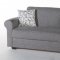 Elita Diego Gray Sofa Bed & Loveseat Set by Istikbal in Fabric