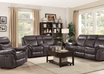 Sawyer Motion Sofa 602331 in Brown by Coaster w/Options