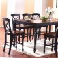 Two-Tone Finish Modern 9Pc Counter Height Dining Set