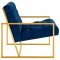 Bequest Accent Chair in Navy Velvet by Modway