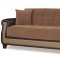 Proline Brown Sofa Bed in Fabric by Casamode w/Options