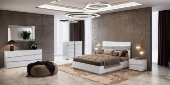 Alba Bedroom in White by ESF w/Options [EFBS-Alba White]