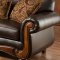 Brown Bonded Leather Traditional Sofa & Loveseat Set w/Options