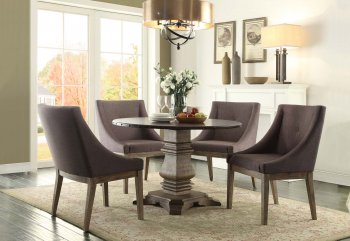 Anna Claire 5428-45RD Dining Table by Homelegance with Options [HEDS-5428-45RD S3 Anna Claire]