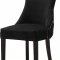 Hannah Dining Chair 774 Set of 2 Black Velvet Fabric by Meridian