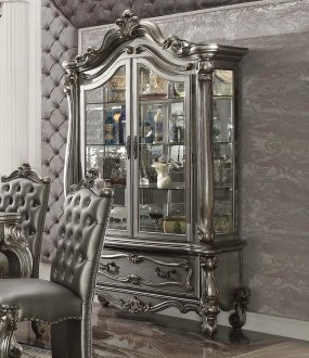Versailles Curio 66835 in Antique Platinum by Acme