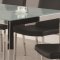Frosted Glass Top & Chrome Base Modern 7Pc Dining Set