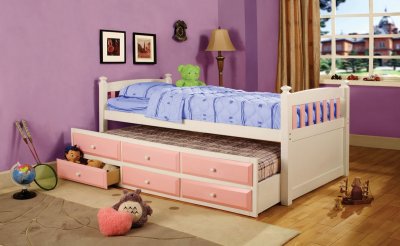 CM7953PW Christabella Kids Bedroom in White & Pink w/Options