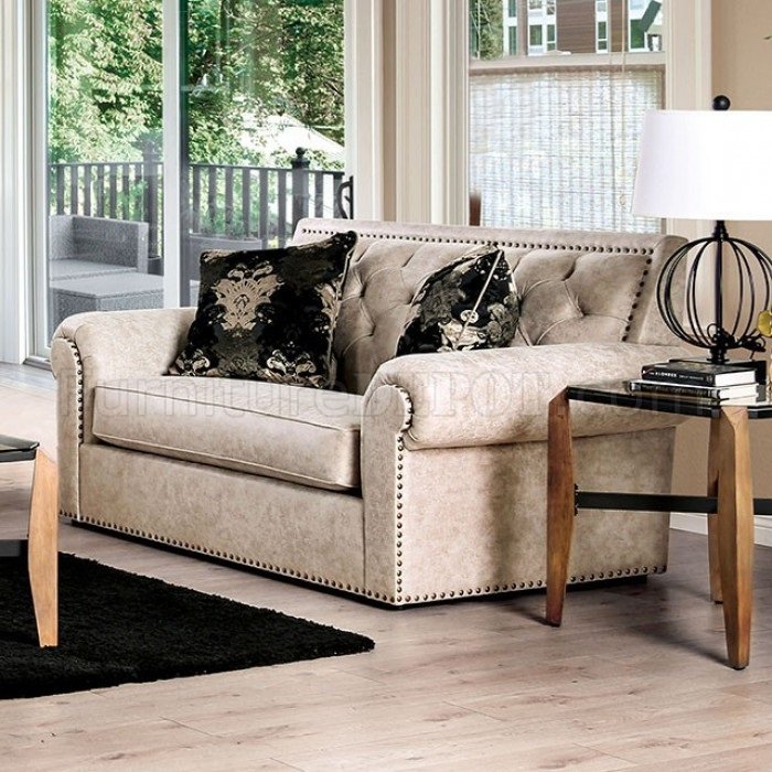 Parshall Sofa Sm2272 In Beige, Distressed Leather Loveseat