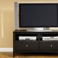 Rubbed Black Finish Modern TV Stand for 50" or 60" TV