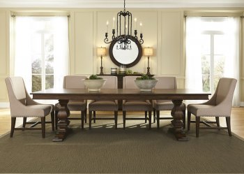 Armand Dining Room 7Pc Set 242-DR Antique Brownstone by Liberty [LFDS-242-DR Armand]