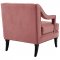 Concur Sofa in Dusty Rose Velvet Fabric by Modway w/Options
