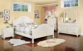 CM7013S Cape Cod II Bedroom in White w/Optional Casegoods [FABS-CM7013S Cape Cod II]