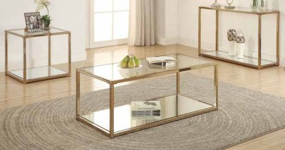 Calantha 705238 Coffee Table 3Pc Set by Coaster w/Options