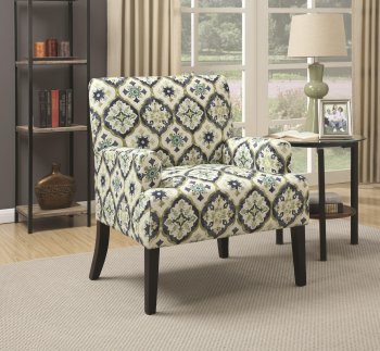 902622 Accent Chair Set of 2 in Printed Fabric by Coaster [CRCC-902622]