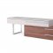 Hudson TV Stand in Walnut & Taupe by J&M Furniture