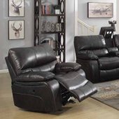 Willemse Motion Sofa 601931 Dark Brown by Coaster w/Options