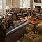 Brown Bonded Leather Traditional Sofa & Loveseat Set w/Options