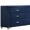 Melody Bedroom 5Pc Set 223371 in Blue Velvet by Coaster