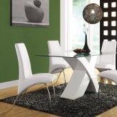 Pervis Dining Room 5Pc Set 71105 in White by Acme w/Options