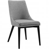 Viscount Dining Chair Set of 2 in Light Gray Fabric by Modway