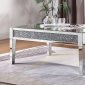 Noralie Coffee Table 81415 in Mirror by Acme w/Options