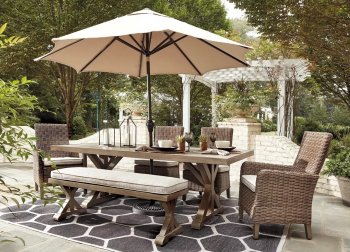 Beachcroft Outdoor Dining Table P791 by Ashley w/Options [SFAOUT-P791-625 Beachcroft]
