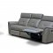 8501 Reclining Sofa in Dark Gray Half Leather by ESF w/Options