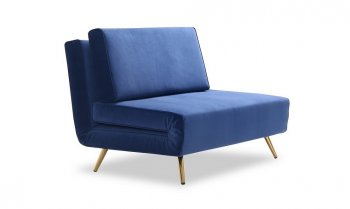 Julius II Loveseat Bed in Blue Fabric by J&M Furniture [JMSB-Julius II Blue]