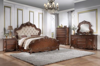 Latisha Bedroom BD02254Q in Antique Oak by Acme w/Options