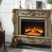 Dresden Fireplace AC01308 in Gold Patina by Acme