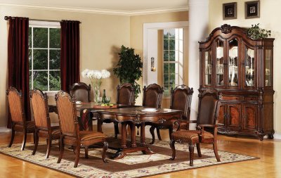 60030 Remington Brown Cherry Finish Classic Dining Table by Acme