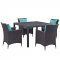 Convene Outdoor Patio Dining Set 5Pc EEI-2191 by Modway