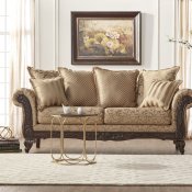 7652 Sofa in Beige Fabric w/Optional Items