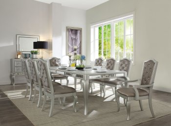 Francesca Dining Table 62080 in Champagne by Acme w/Options [AMDS-62080-Francesca]