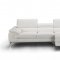 Alice A973b Sectional Sofa in White Premium Leather by J&M