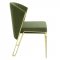 Fallon Dining Chair DN01956 Set of 2 Green Velvet & Gold by Acme