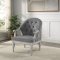 Florian Chair LV02121 in Gray Fabric by Acme w/Options