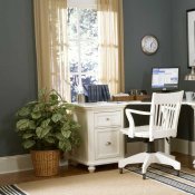8891 Hanna White Home Office Corner Desk w/Options