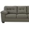 Donlen Sofa & Loveseat Set 59702 in Gray Faux Leather by Ashley