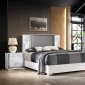 Ylime Bedroom Set 5Pc in Faux White Marble by Global w/Options