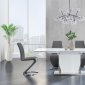 D2279 Dining Table in White by Global w/Optional Gray Chairs