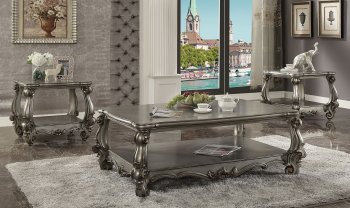 Versailles 86820 Coffee Table in Antique Platinum by Acme [AMCT-86820-Versailles]