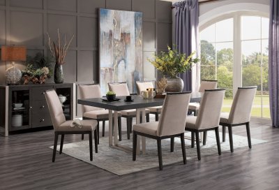 Standish Dining Table 5642GY-96 in Gray by Homelegance w/Options