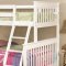 Chapman 460260 Twin over Full Bunk Bed in White by Coaster