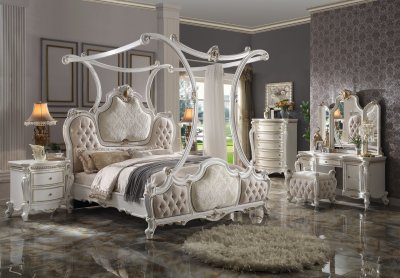 Picardy Bedroom 28207 in Antique Pearl by Acme w/Options